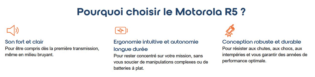 Caractéristiques Motorola R5 v2