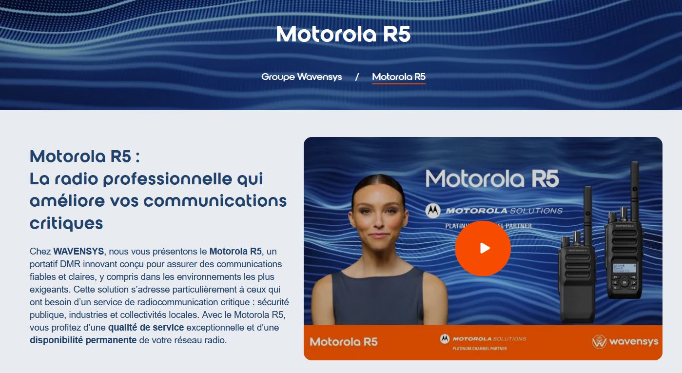 Espace Mororola R5