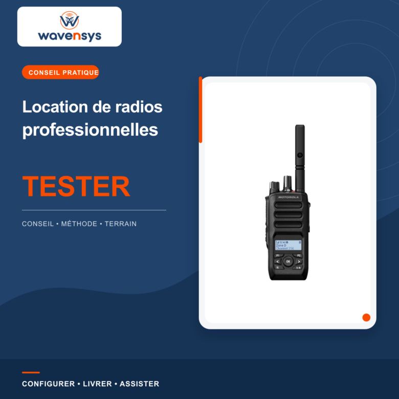 Radio professionnelle Motorola R5 proposée à la location