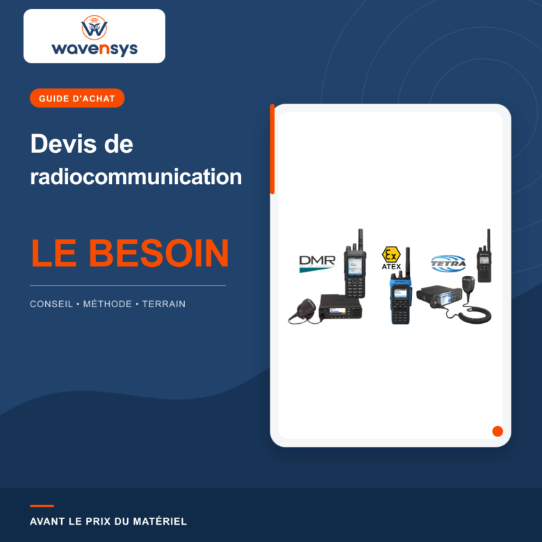 Gamme de radios professionnelles Motorola pour devis de radiocommunication